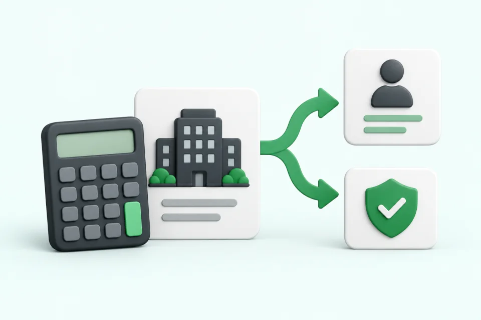 Dividend payment divided across UK tax bands